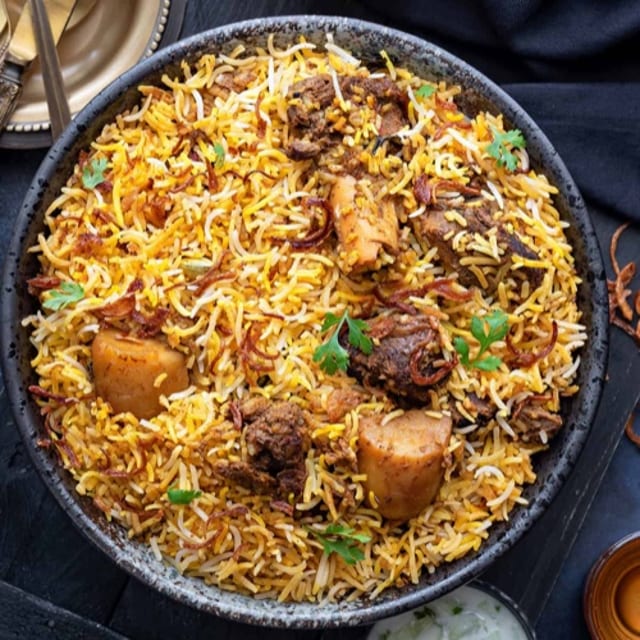 12. Goat Biryani.