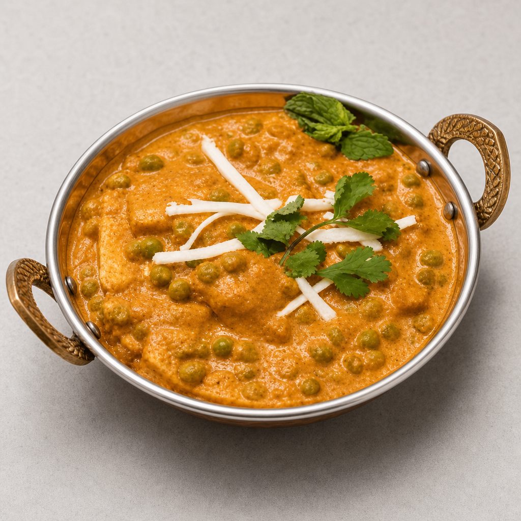 41. Matar Paneer.
