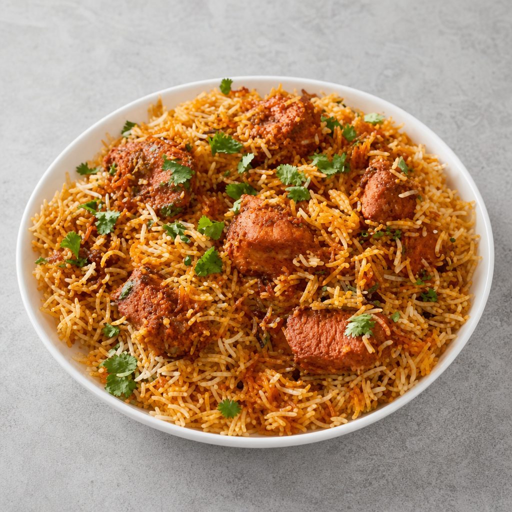 10. Chicken Tikka Biryani.