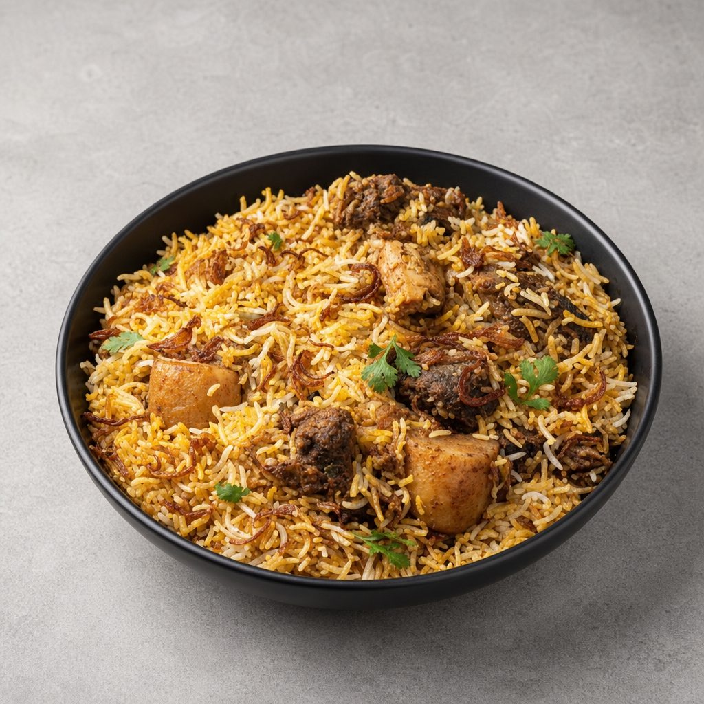 12. Goat Biryani.