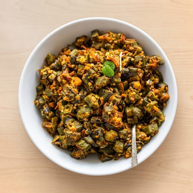36. Okra Masala.